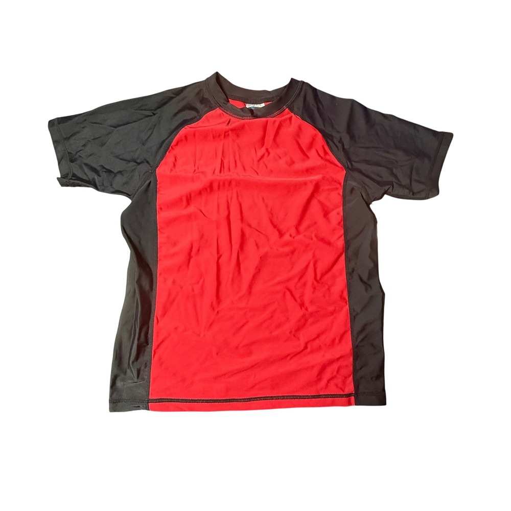 Coastalista Rash Guard SPF 50+ Swim Shirt Short Sleeve Kids Youth Medium